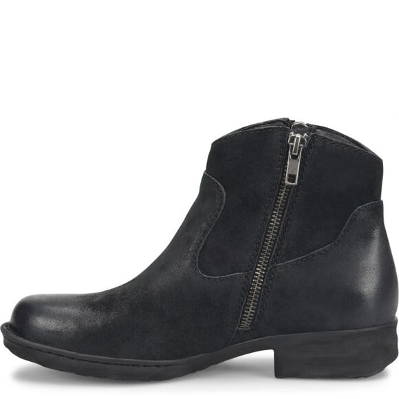 Born Women's Size 10 M Kenia Fringed Booties Boots Black Suede Leather - Picture 9 of 9